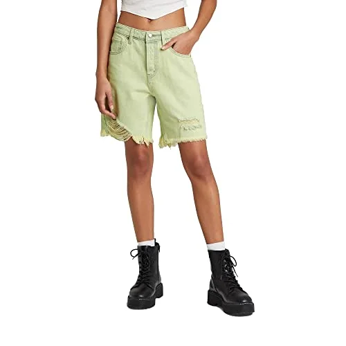 High-Rise Corduroy Mini Skirt — wide leg bermuda jean shorts (as1