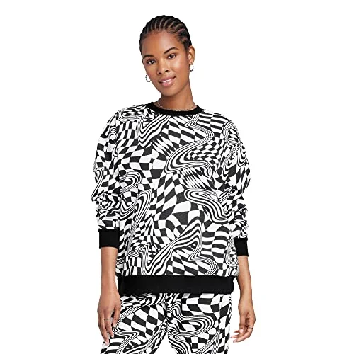 Oversized Checkered Sweatshirt — m