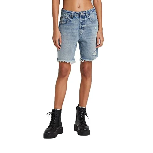 Wide Leg Bermuda Jean Shorts — numeric_2
