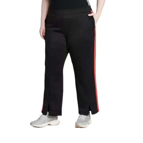 Wild Fable Women's High-Rise Track Pants - (US, Alpha, 3X, Plus, Regular, Black)